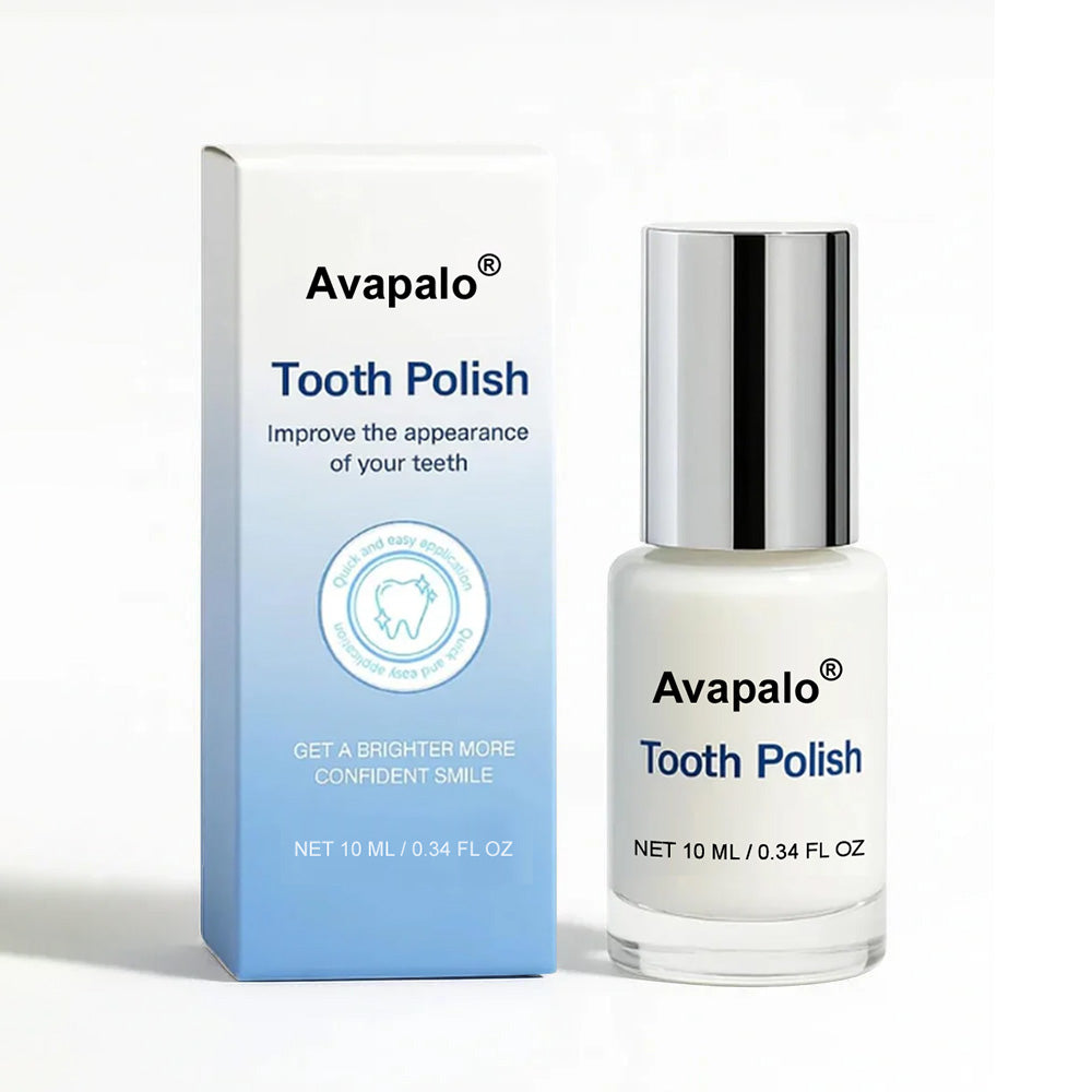 🦷Instant Teeth Whitening Polish - Enamel Safe Tooth Gloss for Yellow Teeth Stain Removal - Fluoride-Free & Sensitivity Free