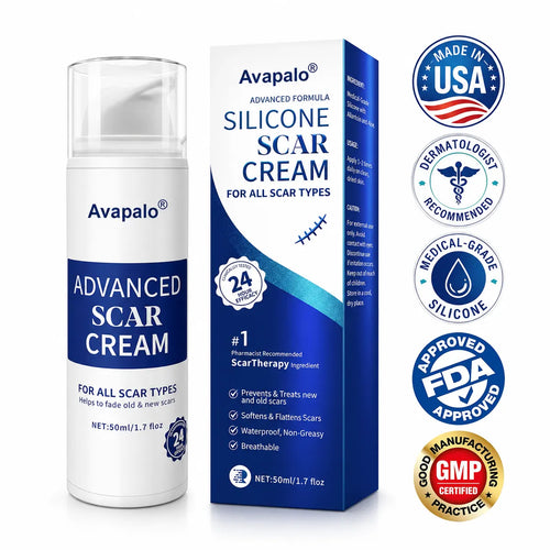 🌸Avapalo® Advanced Silicone Scar Gel – Professional Scar Removal Cream for Surgical Scars, Keloids, Stretch Marks, C-Section & Old or New Scars Repair Treatment (Copy)
