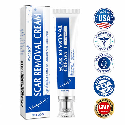 🌸Avapalo® Advanced Silicone Scar Gel – Professional Scar Repair Gel for Surgical Scars, Keloids, Stretch Marks, C-Section & Old or New Scars Treatment