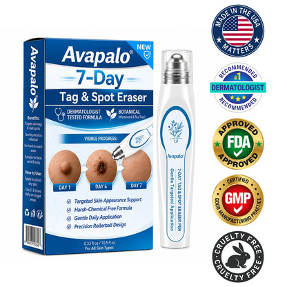 𝟕-𝐃𝒂𝘆 𝐒𝗸𝐢𝐧 𝐓𝒂𝗴 & 𝐒𝐩𝙤𝐭 𝐄𝐫𝒂𝐬𝙚𝐫 Painless & Scar-Free Advanced Imperfection Removal Rollerball Pen