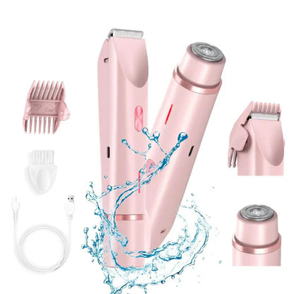 Avapalo® ✨2-in-1 Painless Bikini Hair Trimmer for Face & Body