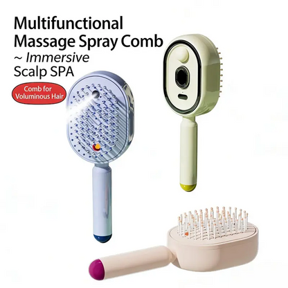 🔥50% OFF! 🔥Electric Spray Scalp Massage Brush with Mist & Red Light