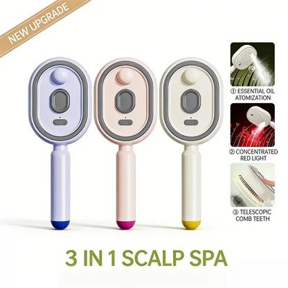 🔥50% OFF! 🔥Electric Spray Scalp Massage Brush with Mist & Red Light
