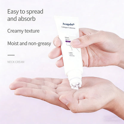 Avapalo® Roller Massage Neck Cream 🧴 Collagen & Hyaluronic Acid | Firms Neck, Reduces Wrinkles & Double Chin