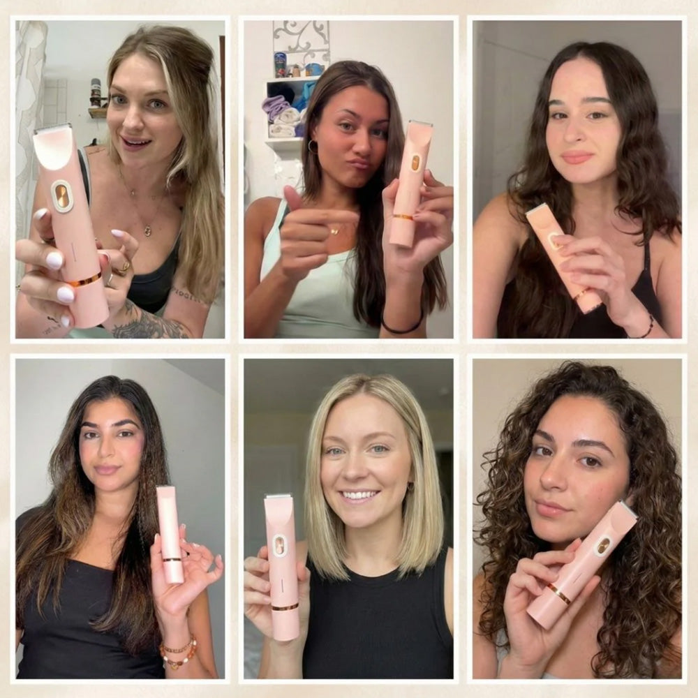 Avapalo® ✨2-in-1 Painless Bikini Hair Trimmer for Face & Body