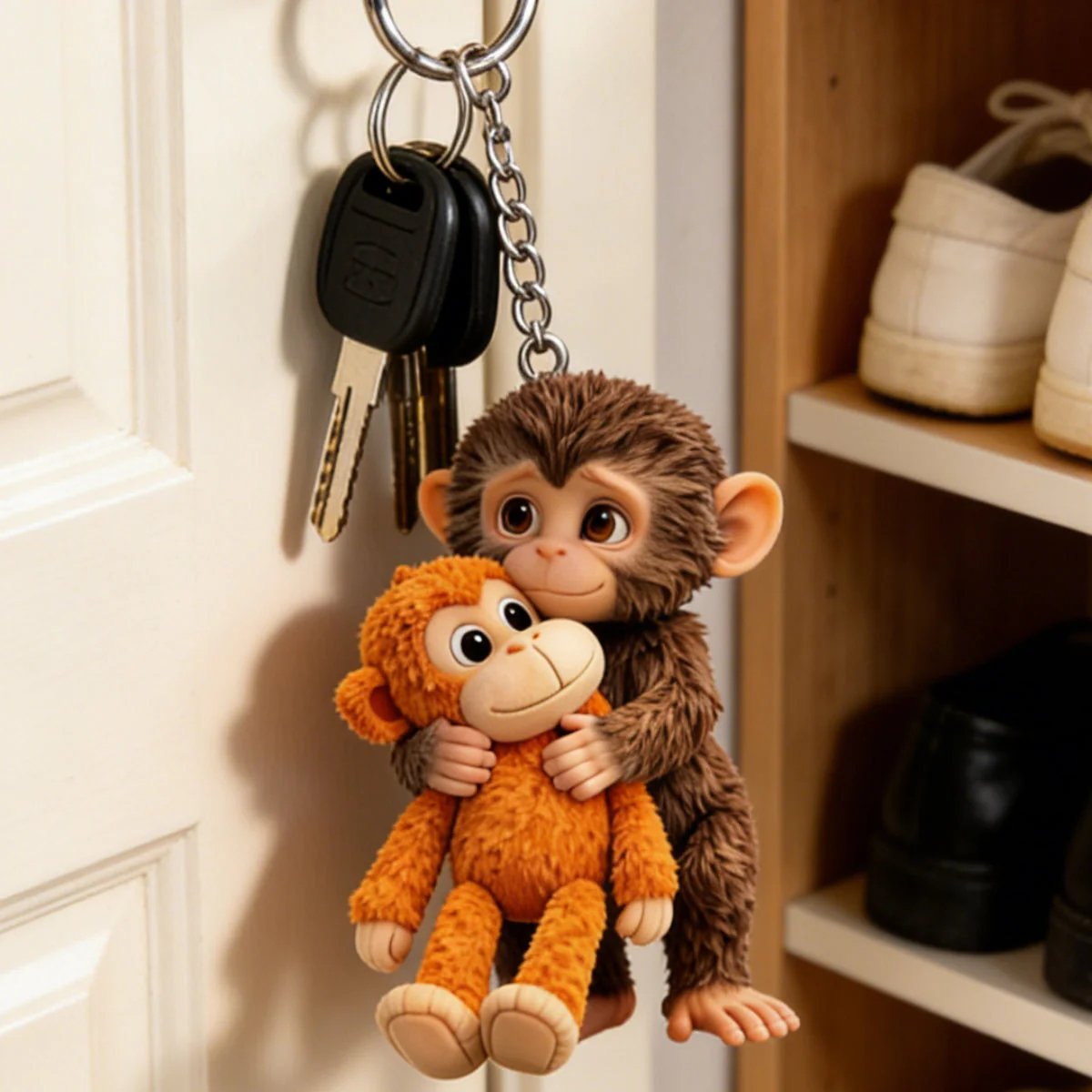 Avapalo® Hug Orangutan Mama Monkey Keychain