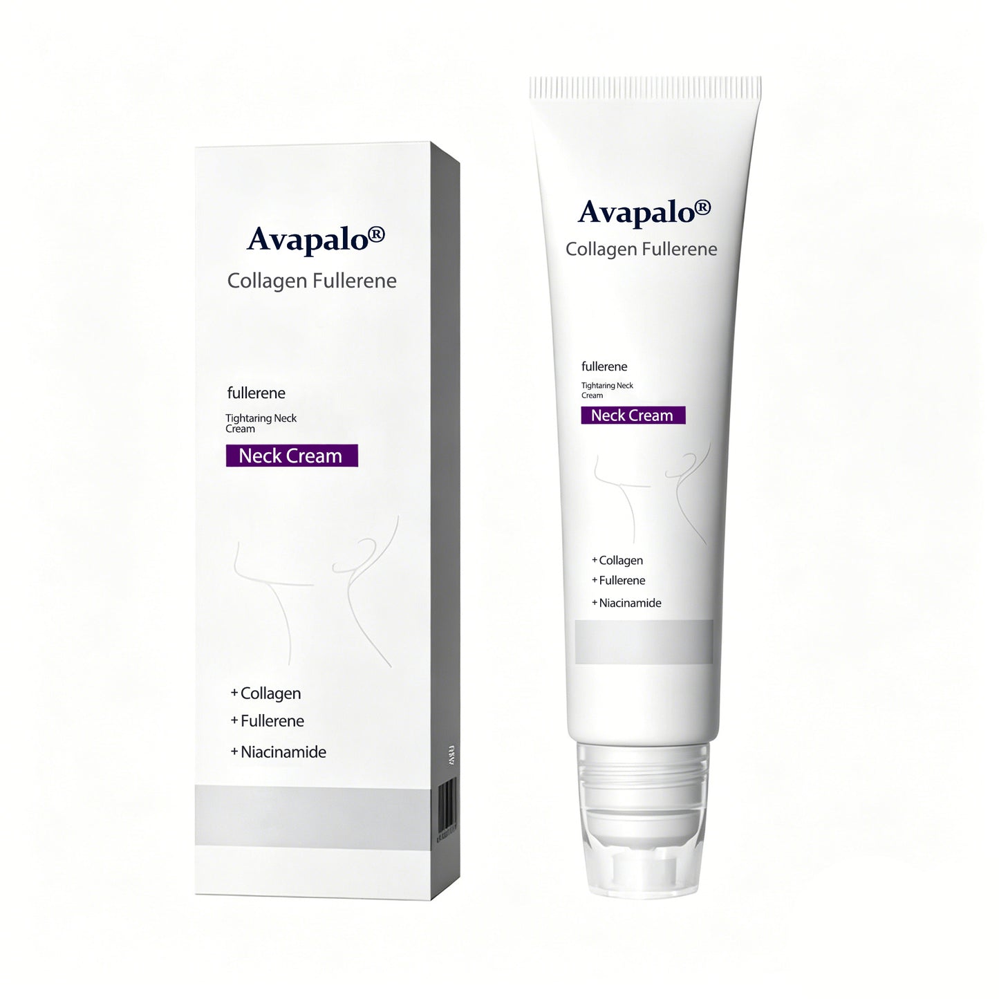 Avapalo® Roller Massage Neck Cream 🧴 Collagen & Hyaluronic Acid | Firms Neck, Reduces Wrinkles & Double Chin