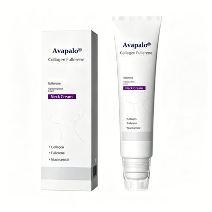 Avapalo® Roller Massage Neck Cream 🧴 Collagen & Hyaluronic Acid | Firms Neck, Reduces Wrinkles & Double Chin