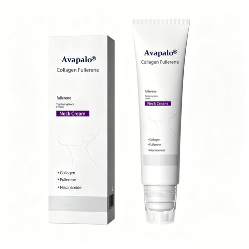 Avapalo® Roller Massage Neck Cream 🧴 Collagen & Hyaluronic Acid | Firms Neck, Reduces Wrinkles & Double Chin