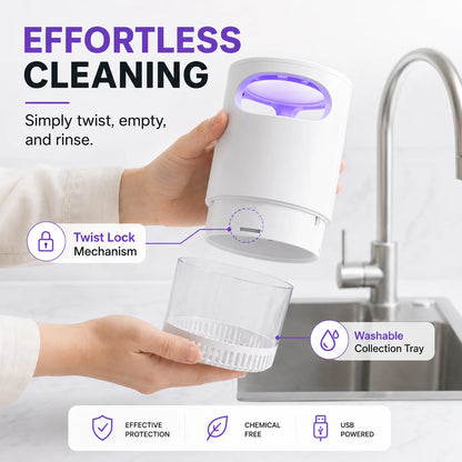 🦟 50% OFF! UV Mosquito Killer Lamp – quiet, USB, chemical🔇🌙
