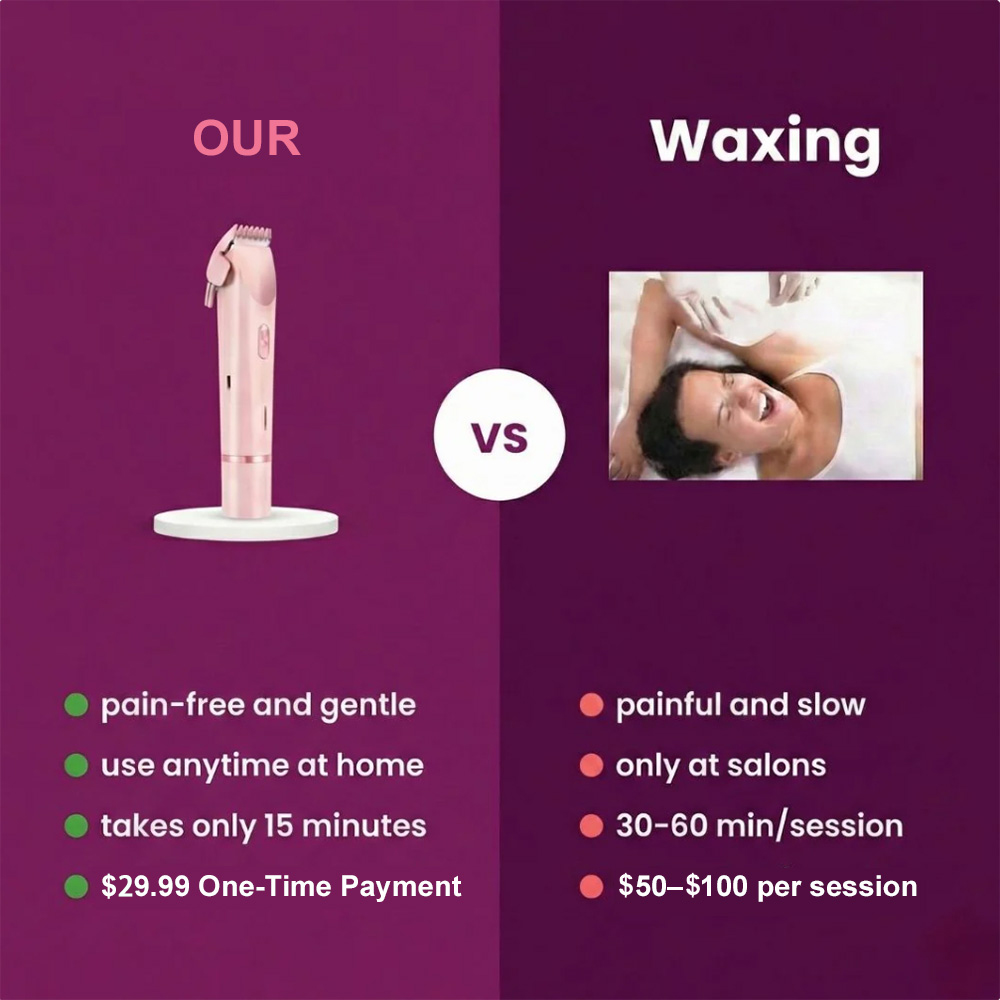 Avapalo® ✨2-in-1 Painless Bikini Hair Trimmer for Face & Body